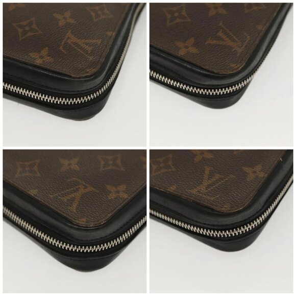 LOUIS VUITTON Monogram Macassar Zippy XL Long Wallet M61506 LV Auth 140217 - Picture 14 of 16